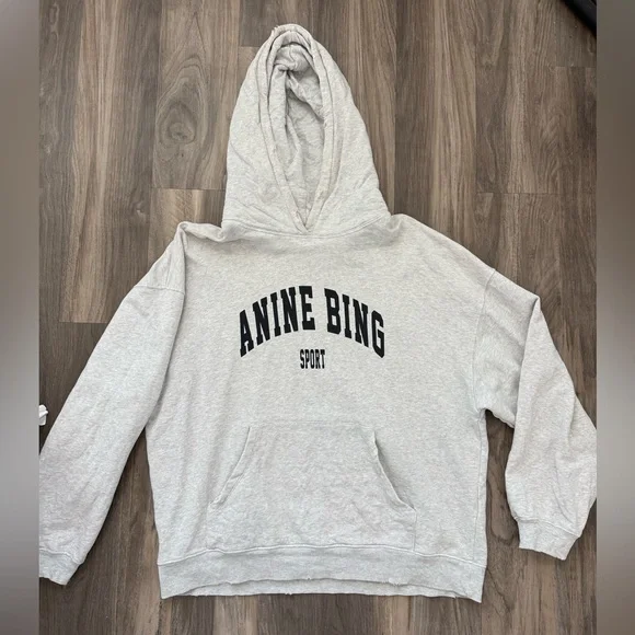 Anine Bing Sport Harvey Sweatshirt Hoodie Medium - Picture 1 of 11